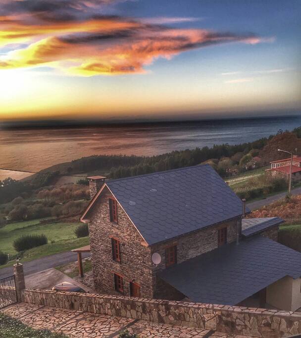Impresionantes vistas desde la casa al Océano Atlántico