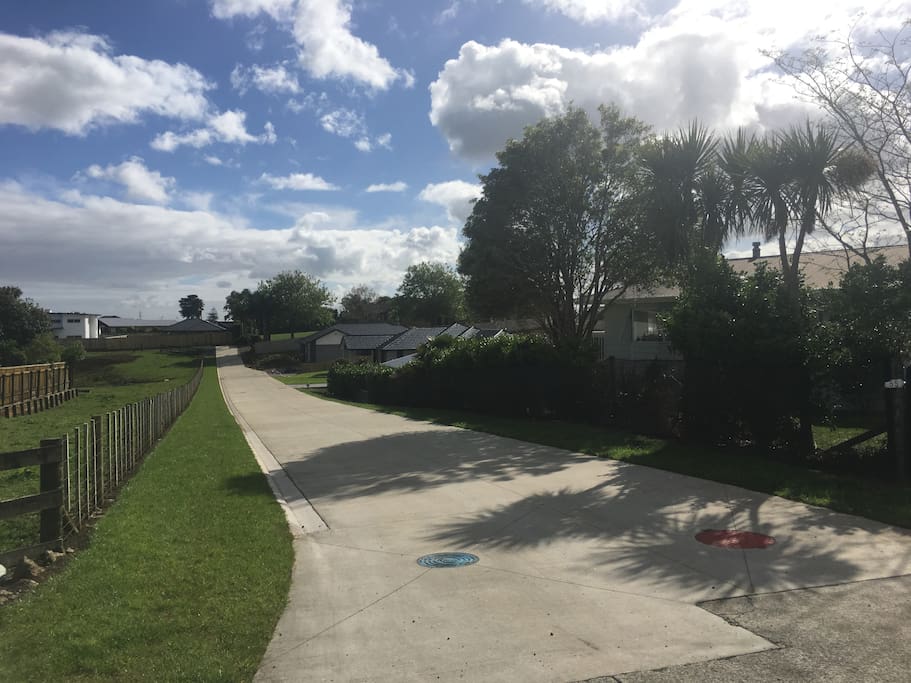 Right of way to our house, 2nd on the right