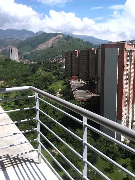 Vista desde al balcon del apartamento