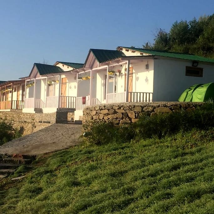 cottages in broad view