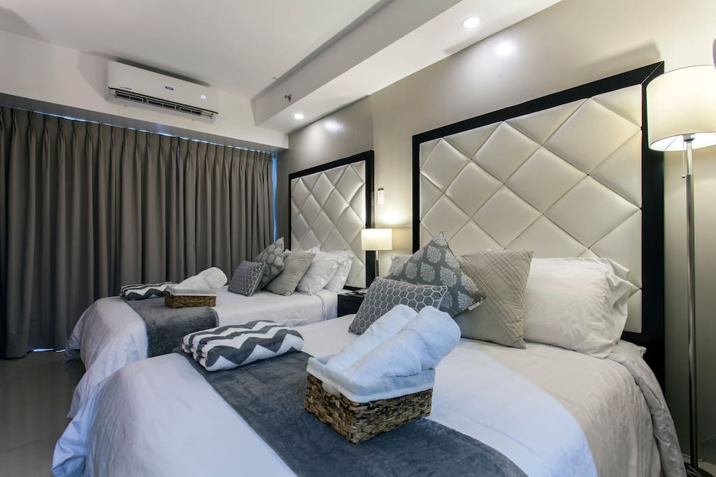 Comfortable Beds w/ Fluffy Pillows