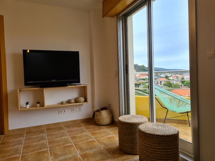 Apartamento En Corcubion Con Vistas Y Piscina - Cee