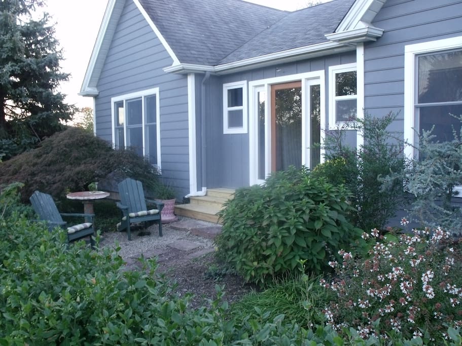 Your own private entrance & garden patio.
