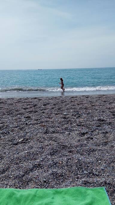 playa a 100 metros de la casa