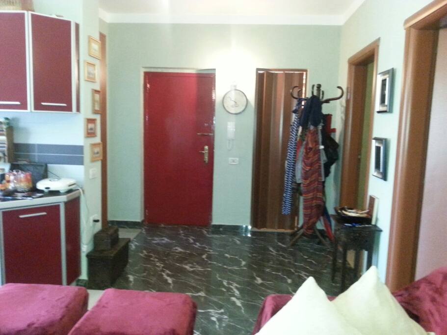 the hall