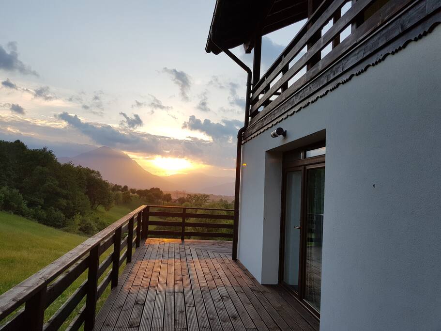 Sunset from the terrace