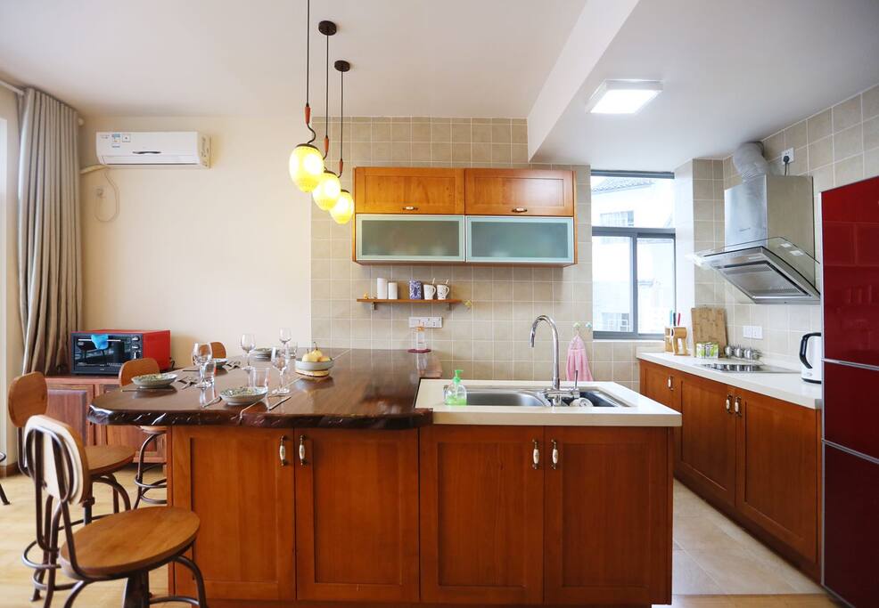Kitchen area from lounge