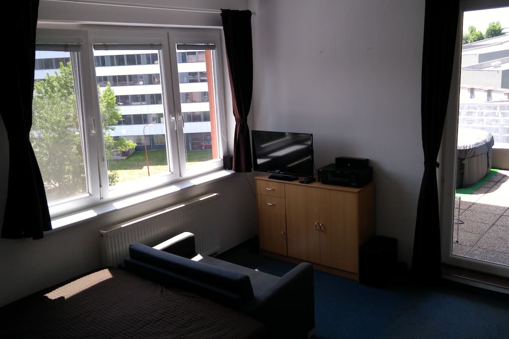 Sofa and the TV