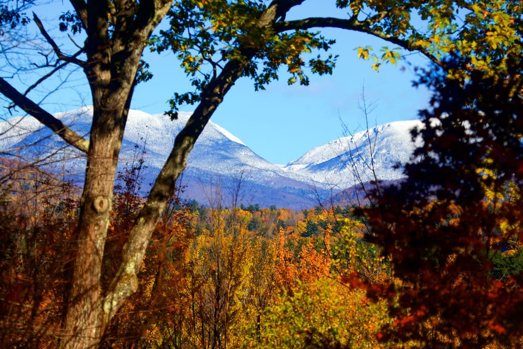 Spectacular view of early snow from the back yard October 27 2018.