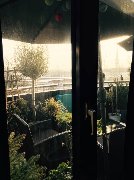Blick auf den Balkon