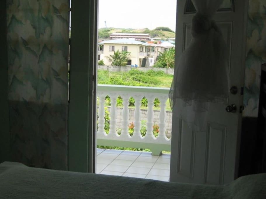 Master suite with Private entrance balcony and Staircase