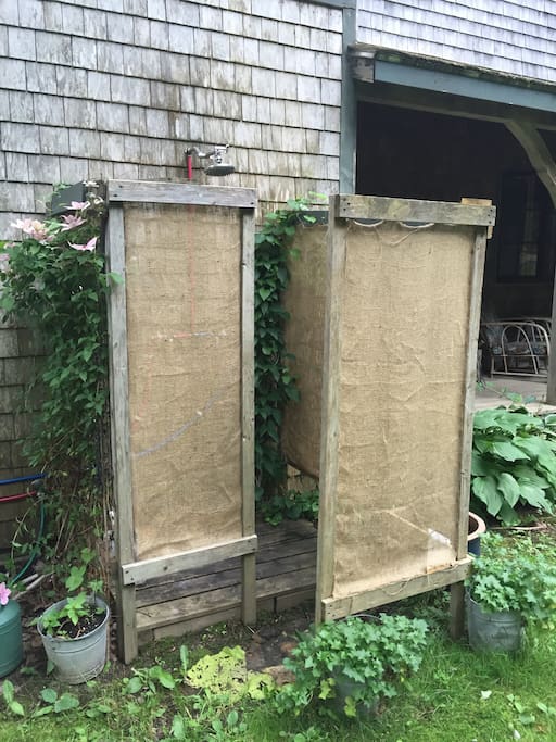 Outdoor shower, if you like.