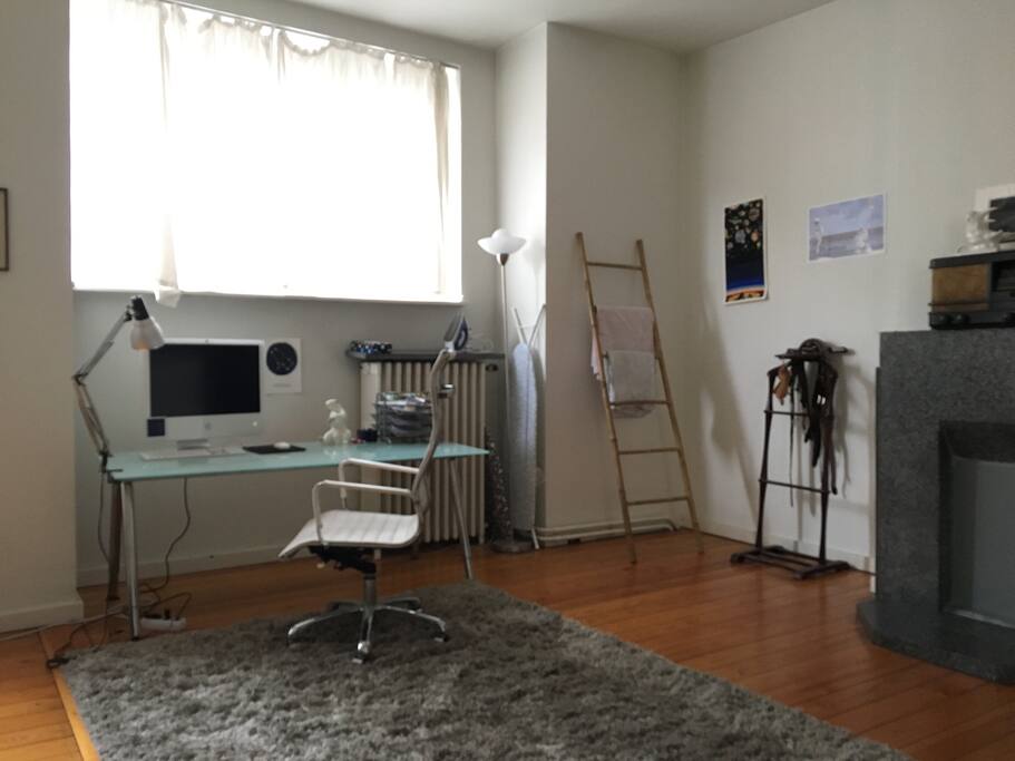 With a desk to work on if needed during your stay