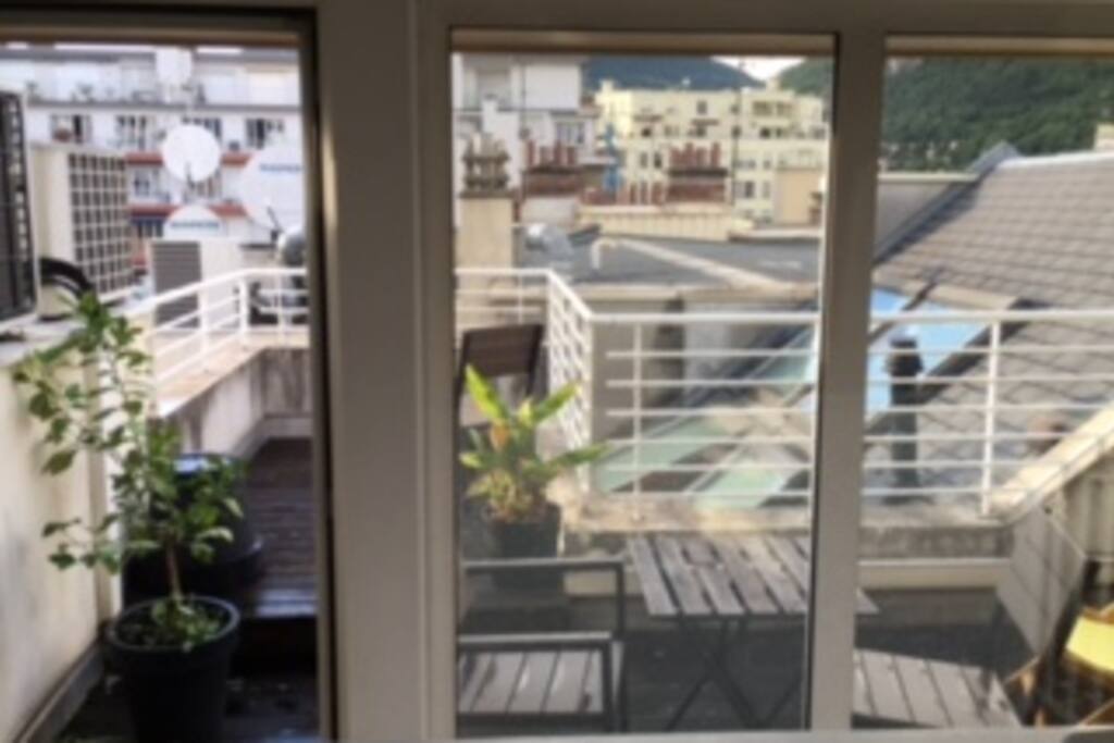 Vue de la chambre bureau