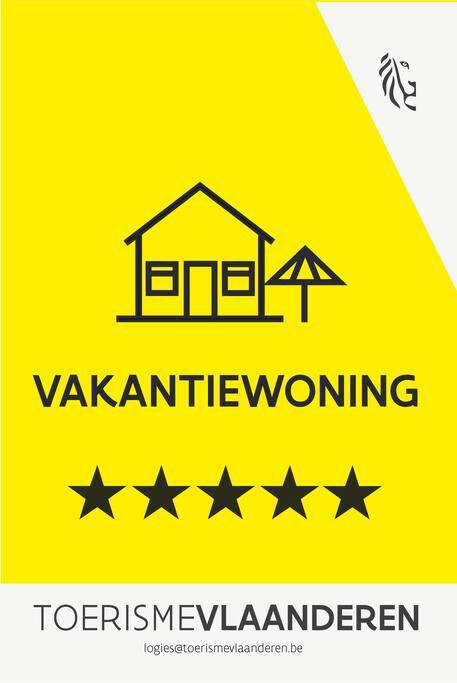 Waddadier is erkend door Toerisme Vlaanderen als een 5* vakantiewoning (voldoet aan alle brandveiligheid- en comfortnormen)