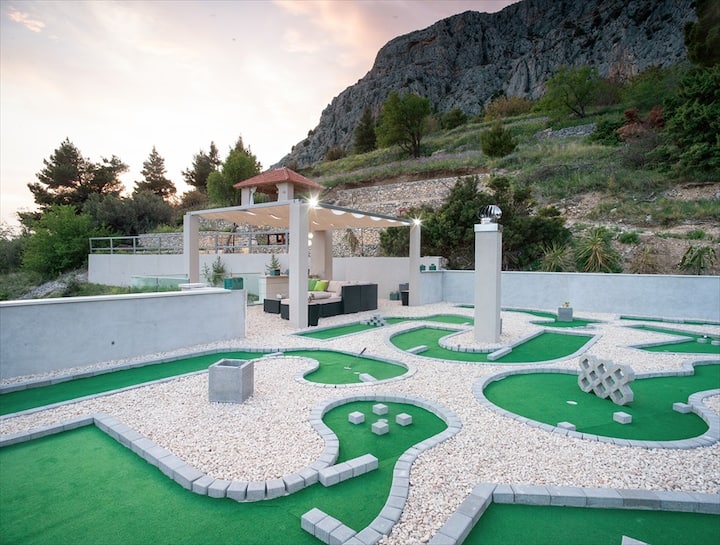 Villa Rita - Pool,jacuzzi,sauna, Gym,minigolf... - Makarska