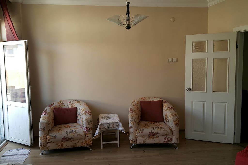 balcony door and main entrance door to tv room