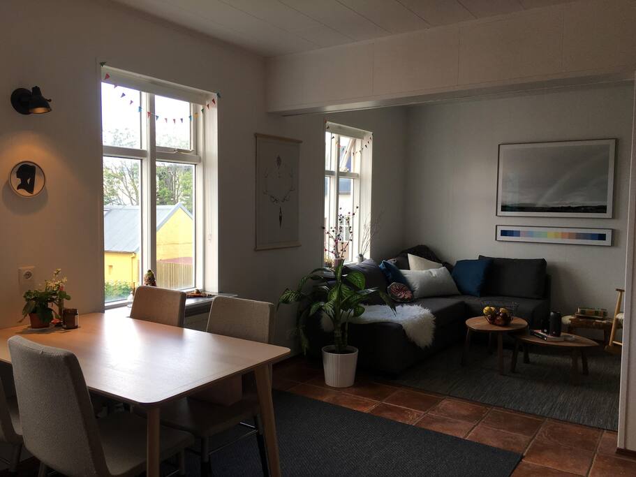 Living Room with Dining table