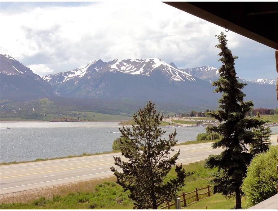 view of Lake Dillon from condo