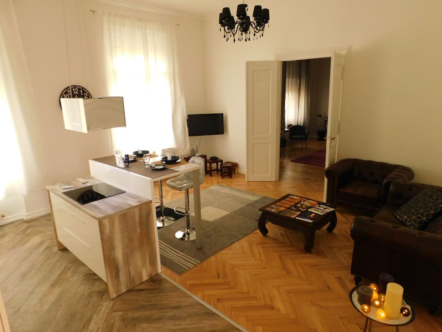 konyha, étkező, nappali