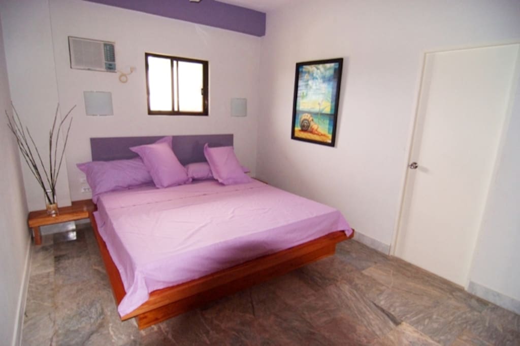 Bedroom with bed size 78 inches by 88 inches