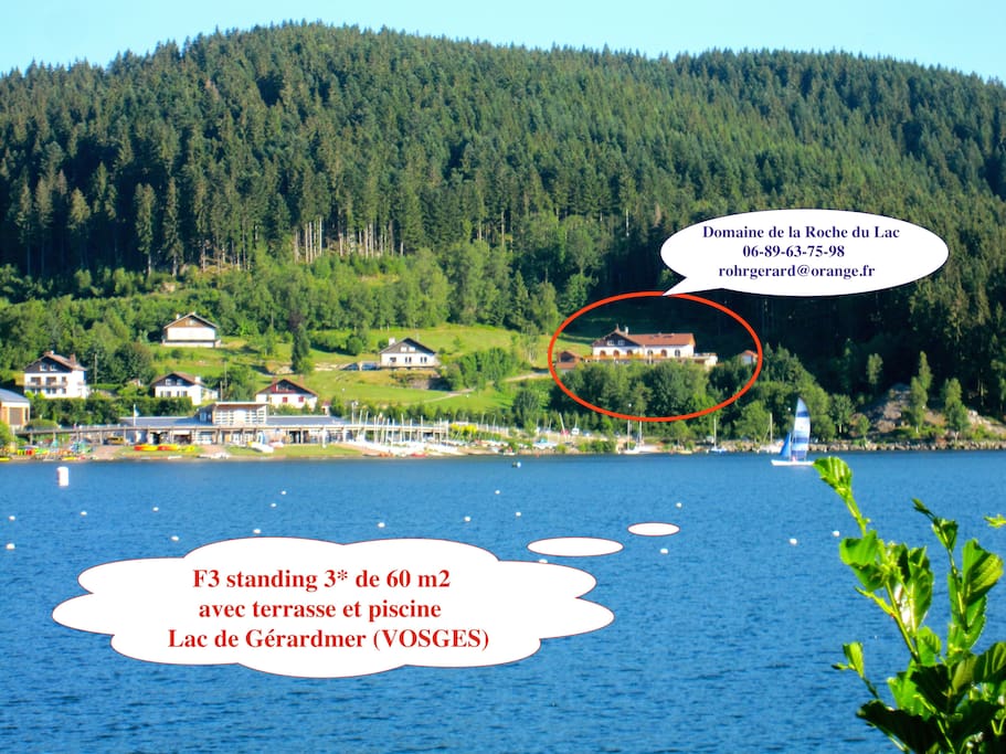 Location à 50 m du lac