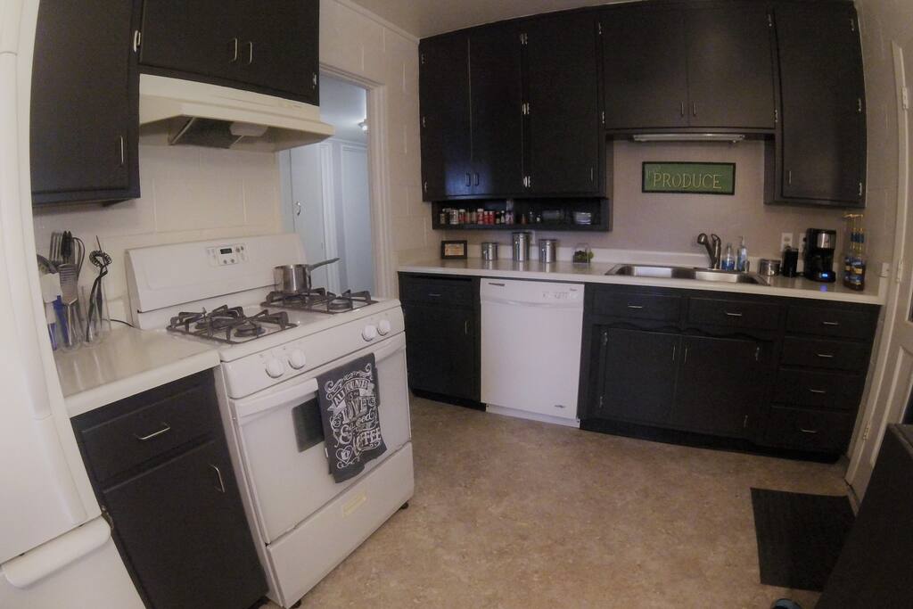 Kitchen always fully stocked with coffee & tea