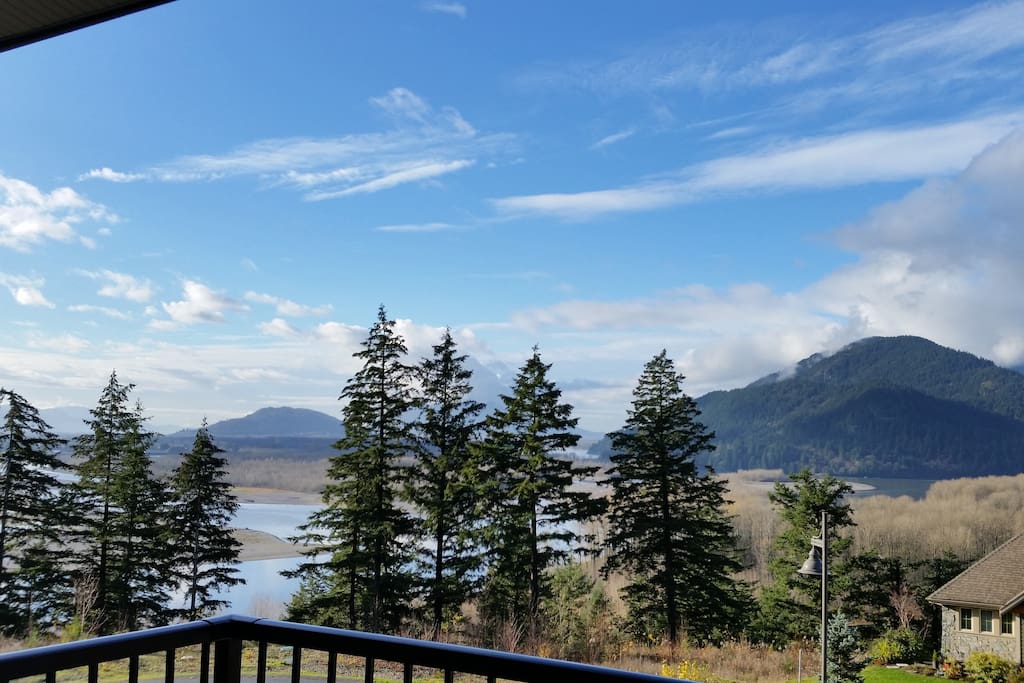View from the side deck