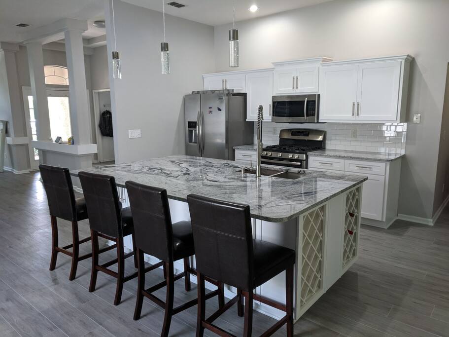 Newly updated open kitchen