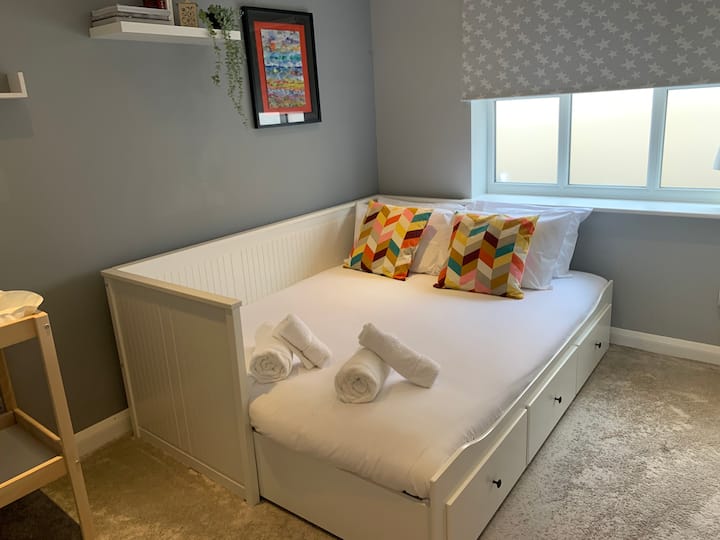 Double day bed in the second children's bedroom