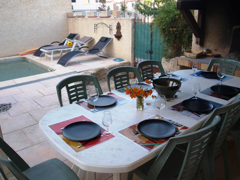 Espace repas abrité