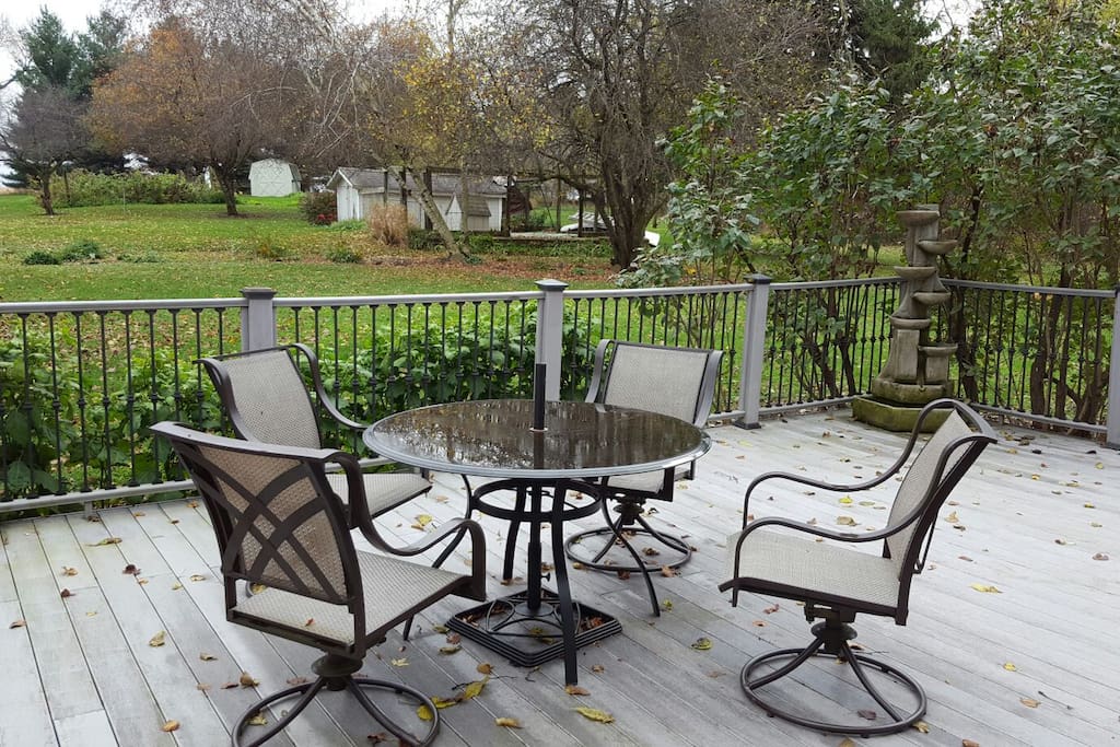 South deck is quiet spot to relax