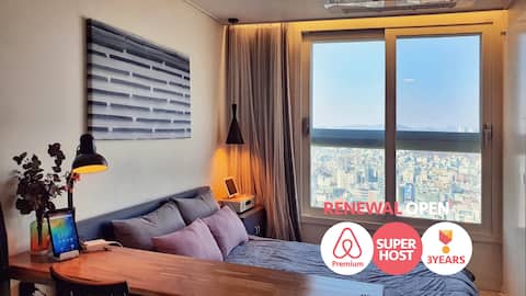 H1] 2020년 리뉴얼! 합정역1분거리 초고층 스카이뷰  최고급 레지던스. 무료주차