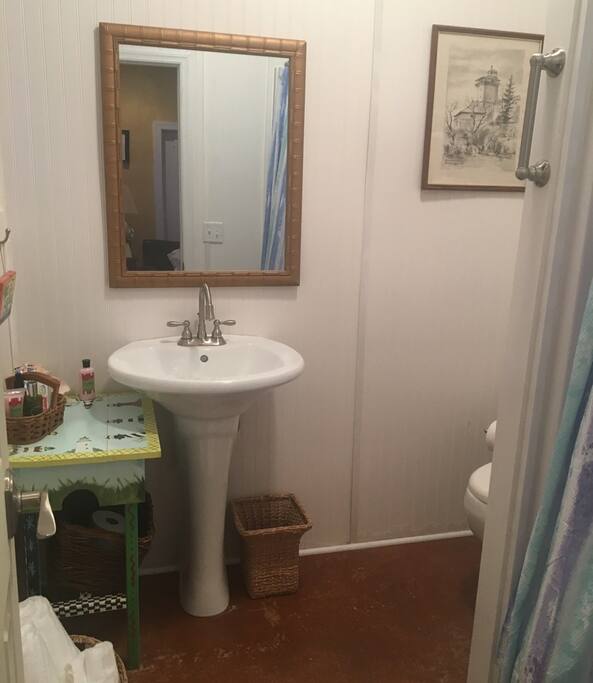 Fully set up bathroom