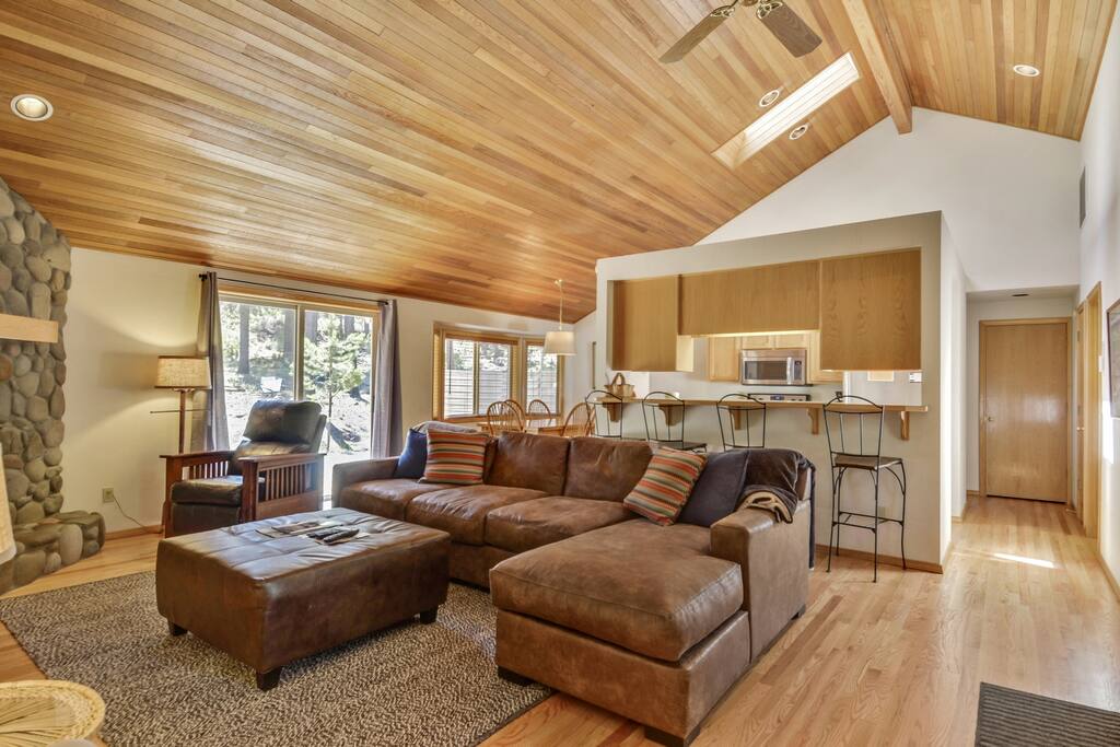 Light, bright and open living, master bedroom entrance passed the kitchen