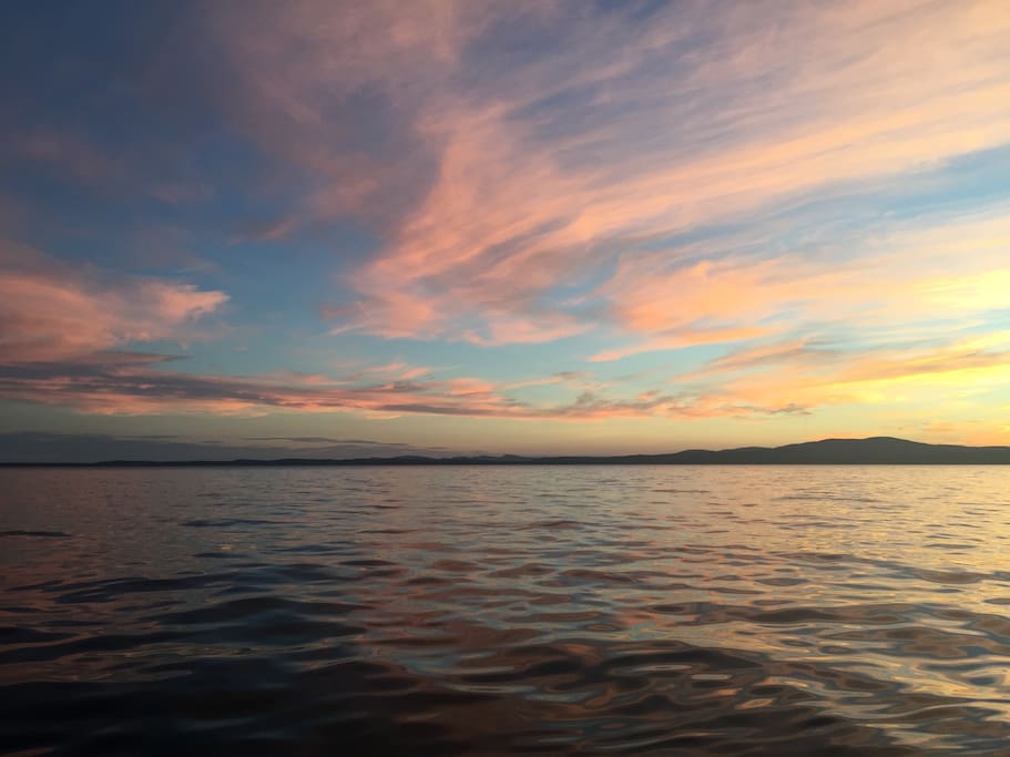 Sebago sunset
