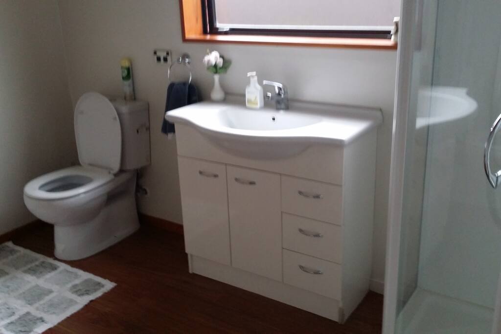 your own spacious bathroom
