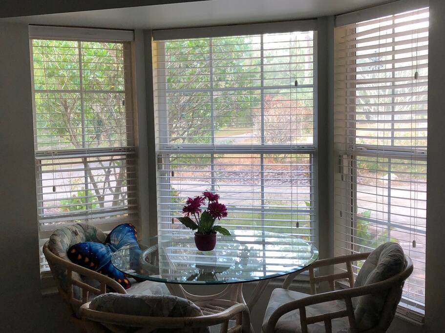 Garden view sitting area