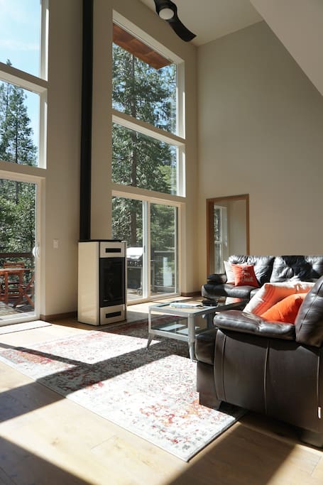 Large, sunny windows in the great room.