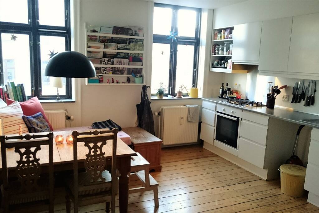 The cosy kitchen is our favorite room for the long winter evenings.