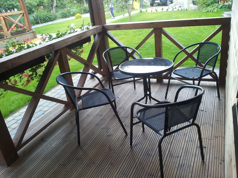 The terrace