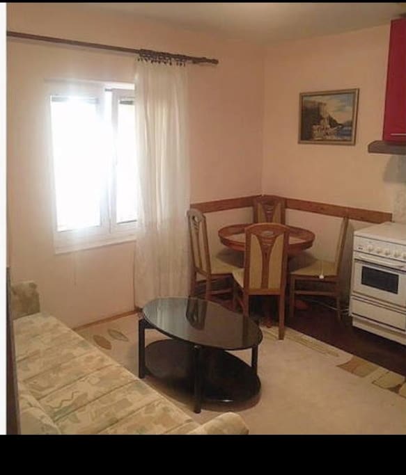 Living room with table