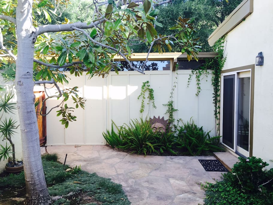 Private entry courtyard.