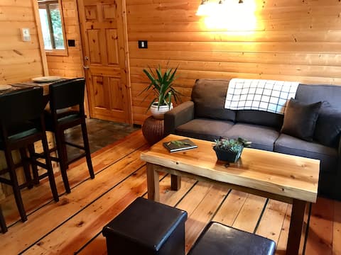 Popular Airbnb listing: Little Creek Cabins- Fernwood Cabin in Alberni Clayoquot C