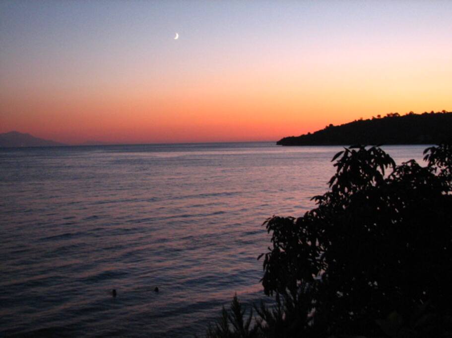 Sunset from the balcony