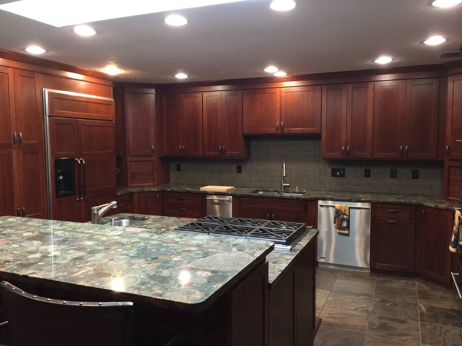 The kitchen is perfect for creating group meals