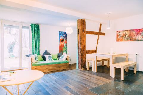 Stadthaus Gut Hügle. 90 sqm apartment with garden, 4 bedrooms