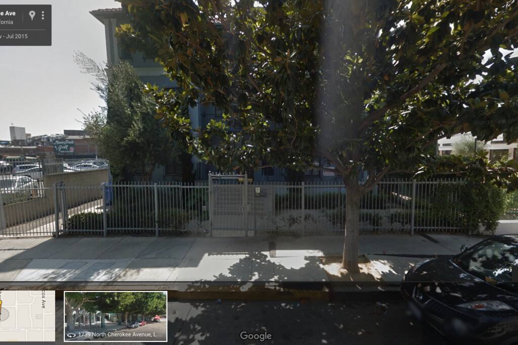 Apt building is surrounded by a gate and has 24/7 security cameras for added safety.
