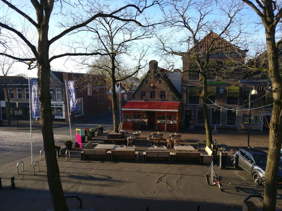 Uitzicht op het terras