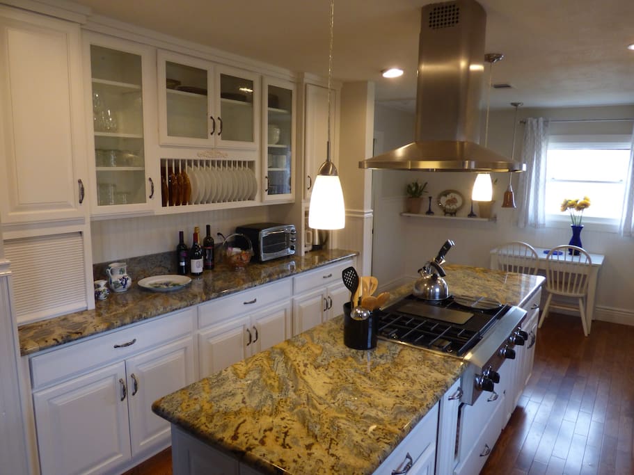 Gourmet well supplied kitchen